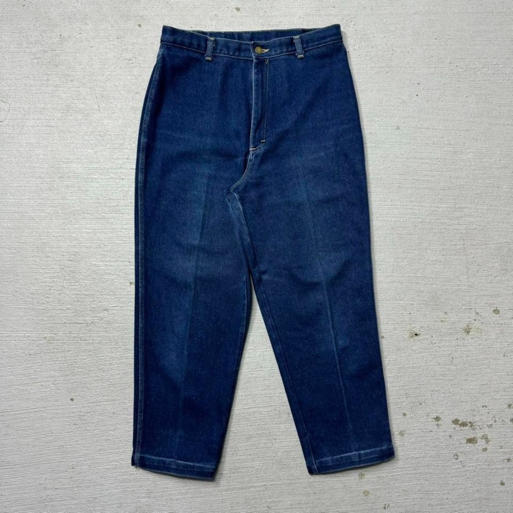Vintage 70s Cascade Blues Baggy Denim Pants‎ Size 16 Women